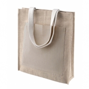 borsa shopper mare in juta iuta tasca personalizzabile in cotone naturale KI0221 100